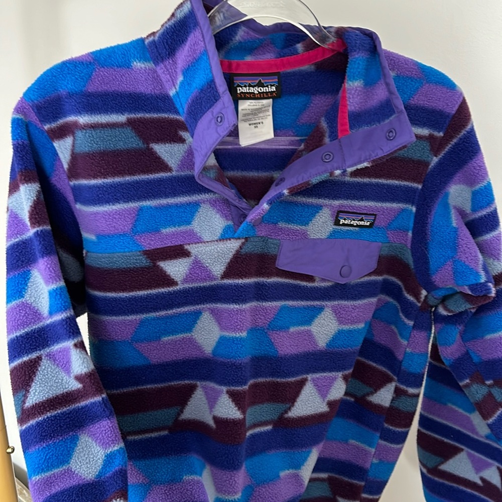 Patagonia synchilla snap t retro Aztec fleece